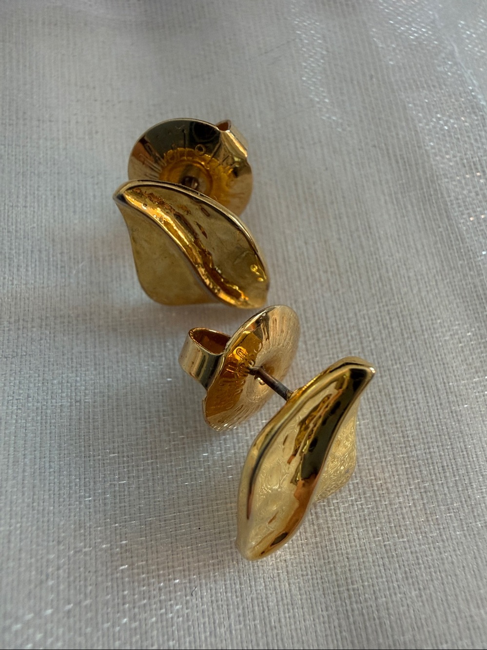 RLM SOHO Iconic Brutalist Cobra Head Studs In 24k Gold Plate